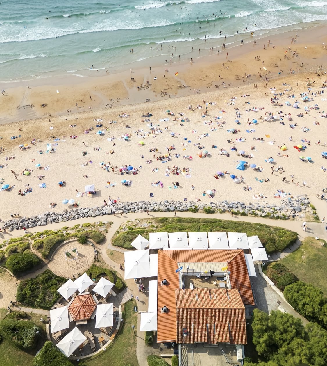Vue aérienne du restaurant